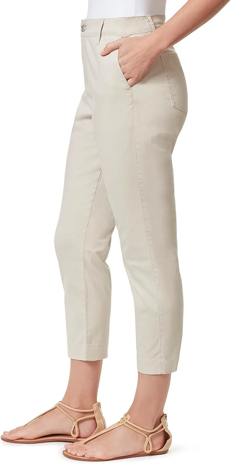 Gloria Vanderbilt Women's High Rise Tapered Trouser Pant Standard