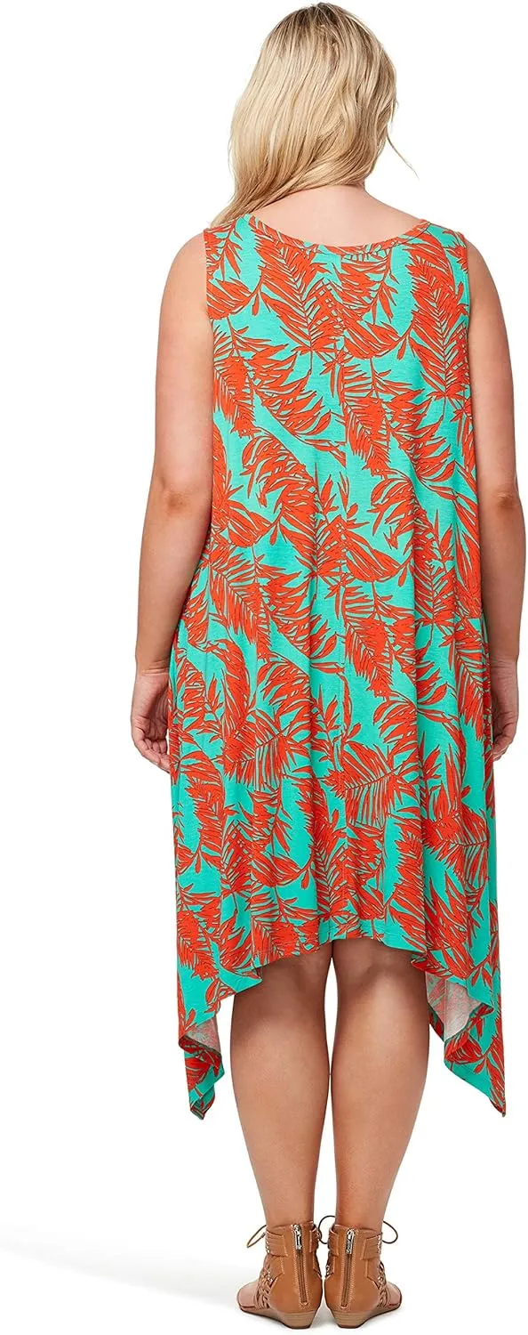 Jessica Simpson Women's Plus Size Jade Fit and Flare Midi Dress