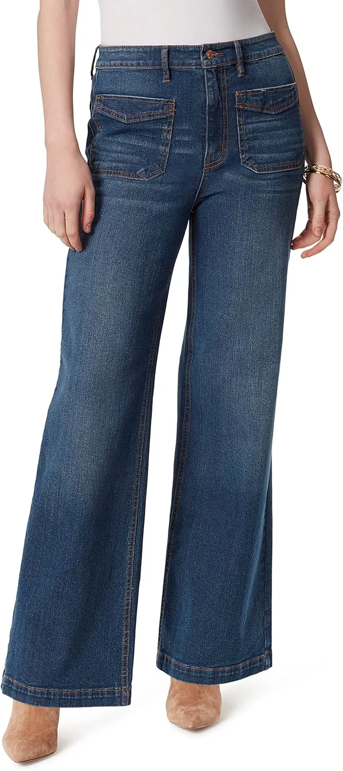 Jessica Simpson Women's Tease High Rise Wide Leg Jean