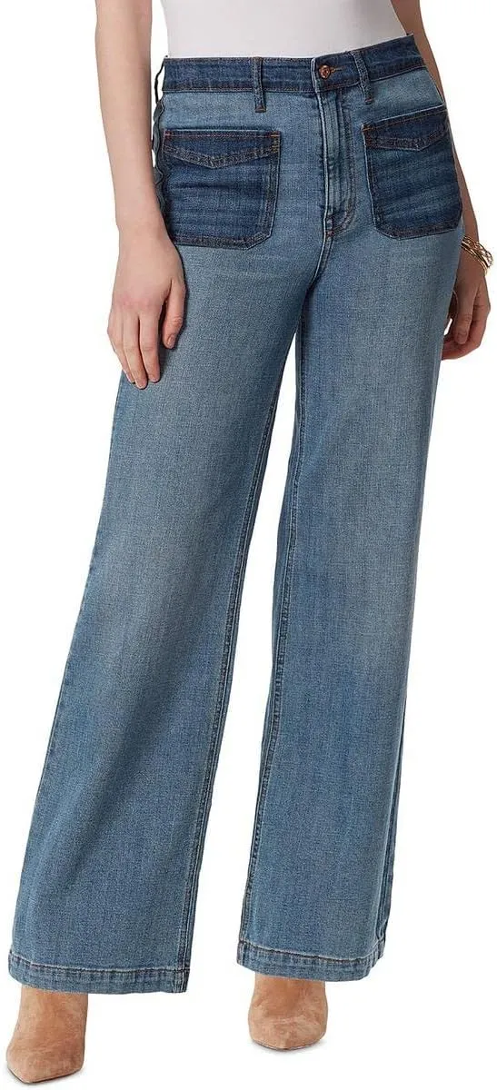 Jessica Simpson Women's Tease High Rise Wide Leg Jean