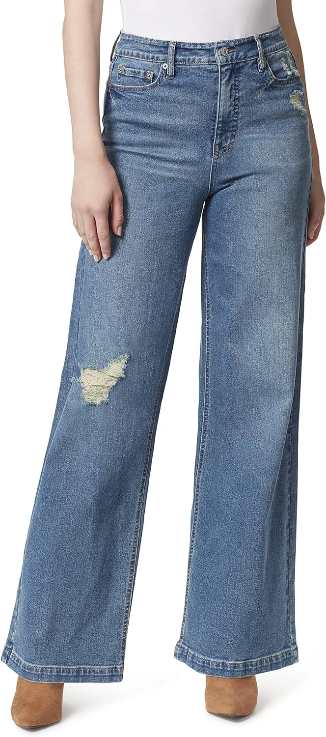 Jessica Simpson Women's Tease High Rise Wide Leg Jean