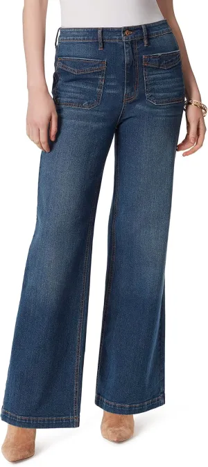 Jessica Simpson Women's Tease High Rise Wide Leg Jean