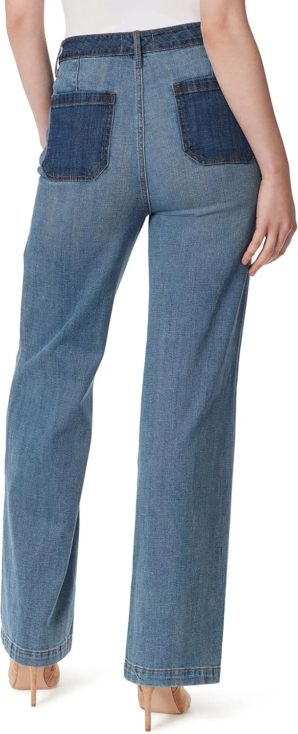 Jessica Simpson Women's Tease High Rise Wide Leg Jean