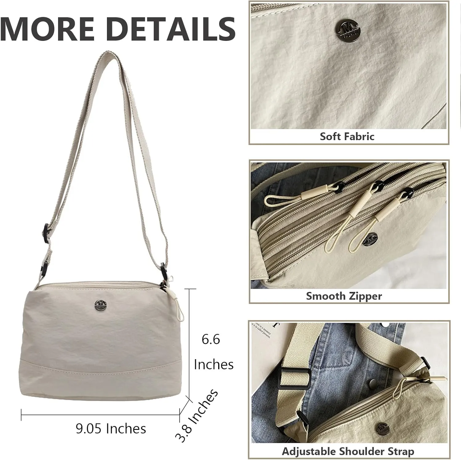 KARRESLY Shoulder Messenger Bags for Women Men Crossbody Bags Travel Work Satchel Purse