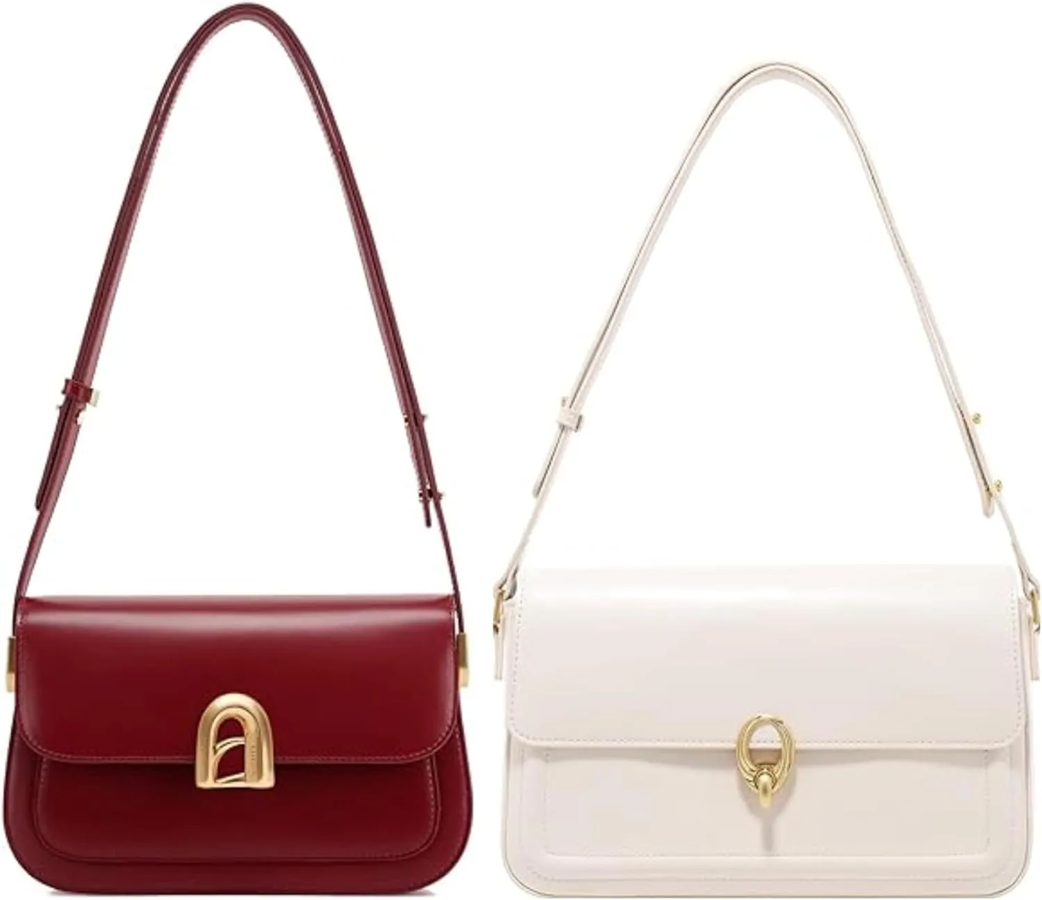 LA FESTIN Designer Leather Crossbody Bag for Women - Adjustable Strap, Trendy Large Capacity Satchel