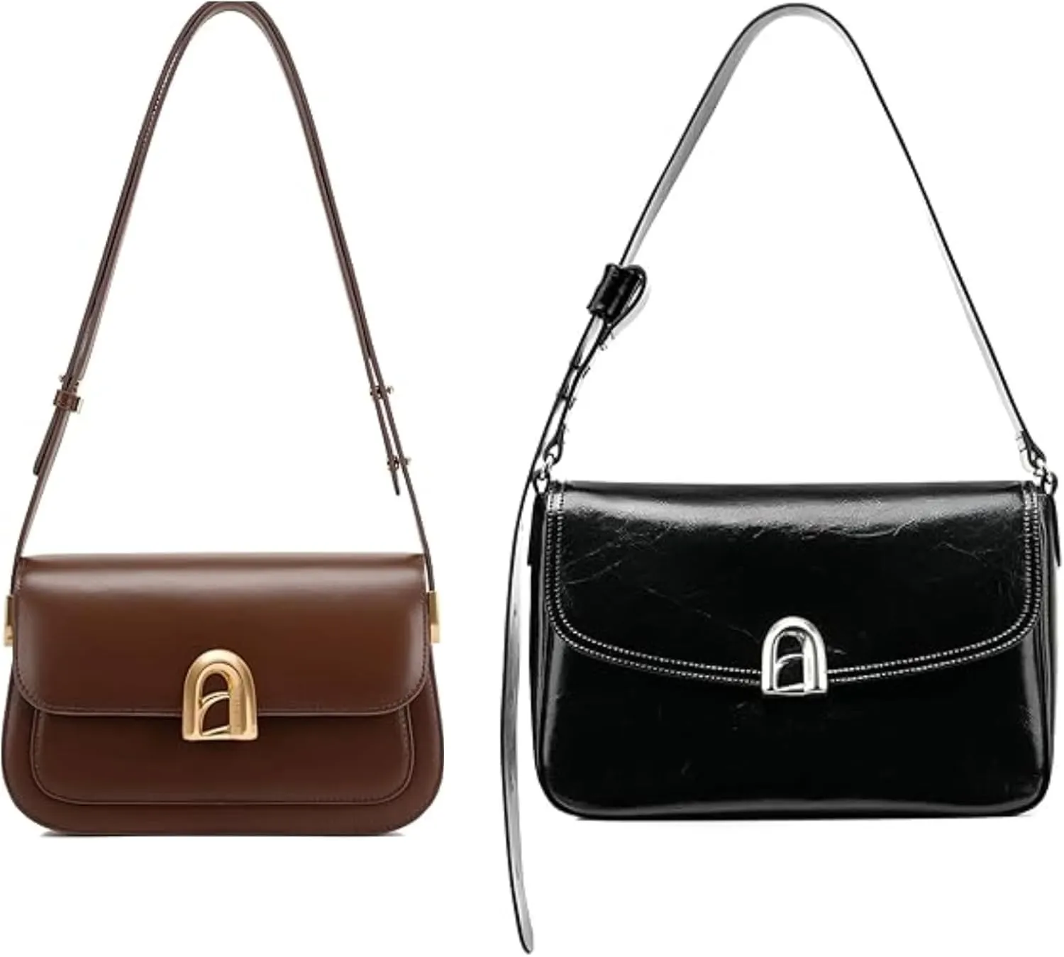 LA FESTIN Leather Purses For Women - Adjustable Strap Crossbody Purses, Designer Satchel Handbags