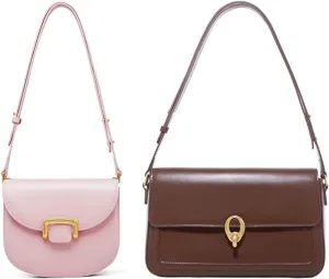 LA FESTIN Leather Purses For Women Trendy - Large Capacity Satchel Bag, Summer Purse with Adjustable Strap, Women's Crossbody Purse
