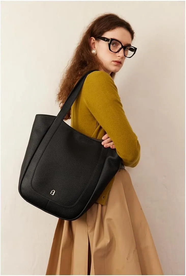 LA FESTIN Leather Satchel Bags For Women - 13 Large Womens Handbags Top-Handle Purses Waterproof Women's Shoulder Handbags