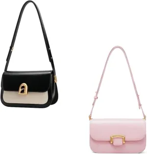 LA FESTIN Leather Shoulder Bag For Women - Adjustable Strap Crossbody Purses, Satchel Bags For Women