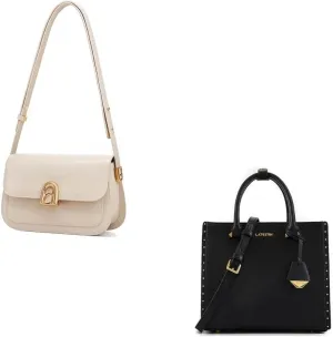 LA FESTIN Leather Shoulder Bag For Women - Adjustable Strap Crossbody Purses, Satchel Bags For Women