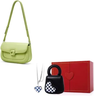 LA FESTIN Leather Shoulder Bag for Women - Adjustable Strap Crossbody Satchel Bags for Women