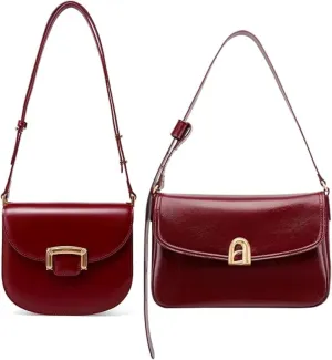 LA FESTIN Small Leather Crossbody Purses For Women and Purses For Women Trendy Crossbody Satchel Bag
