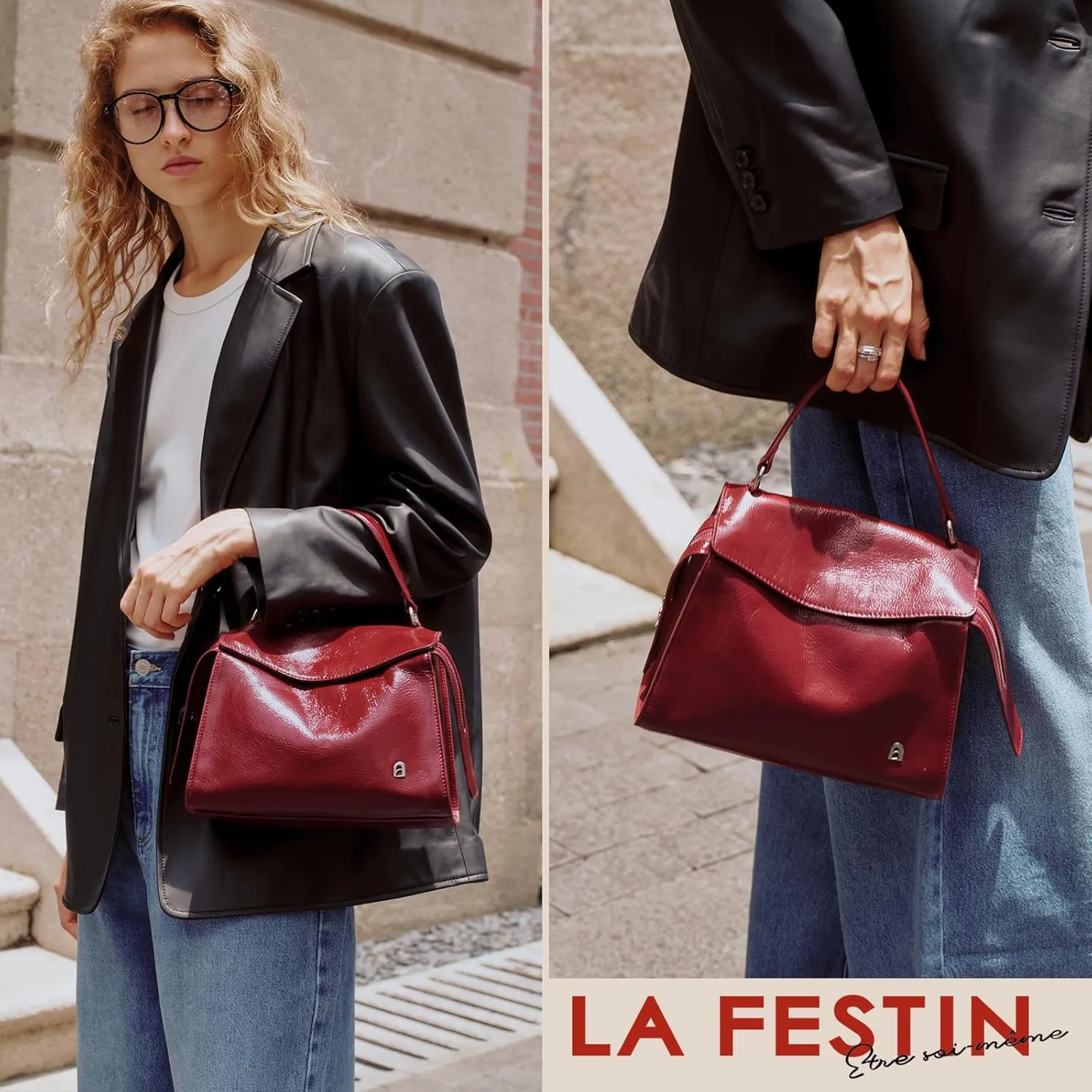 LA FESTIN Small Purse Leather Bags For Women: Shoulder Handbags Crossbody Bag