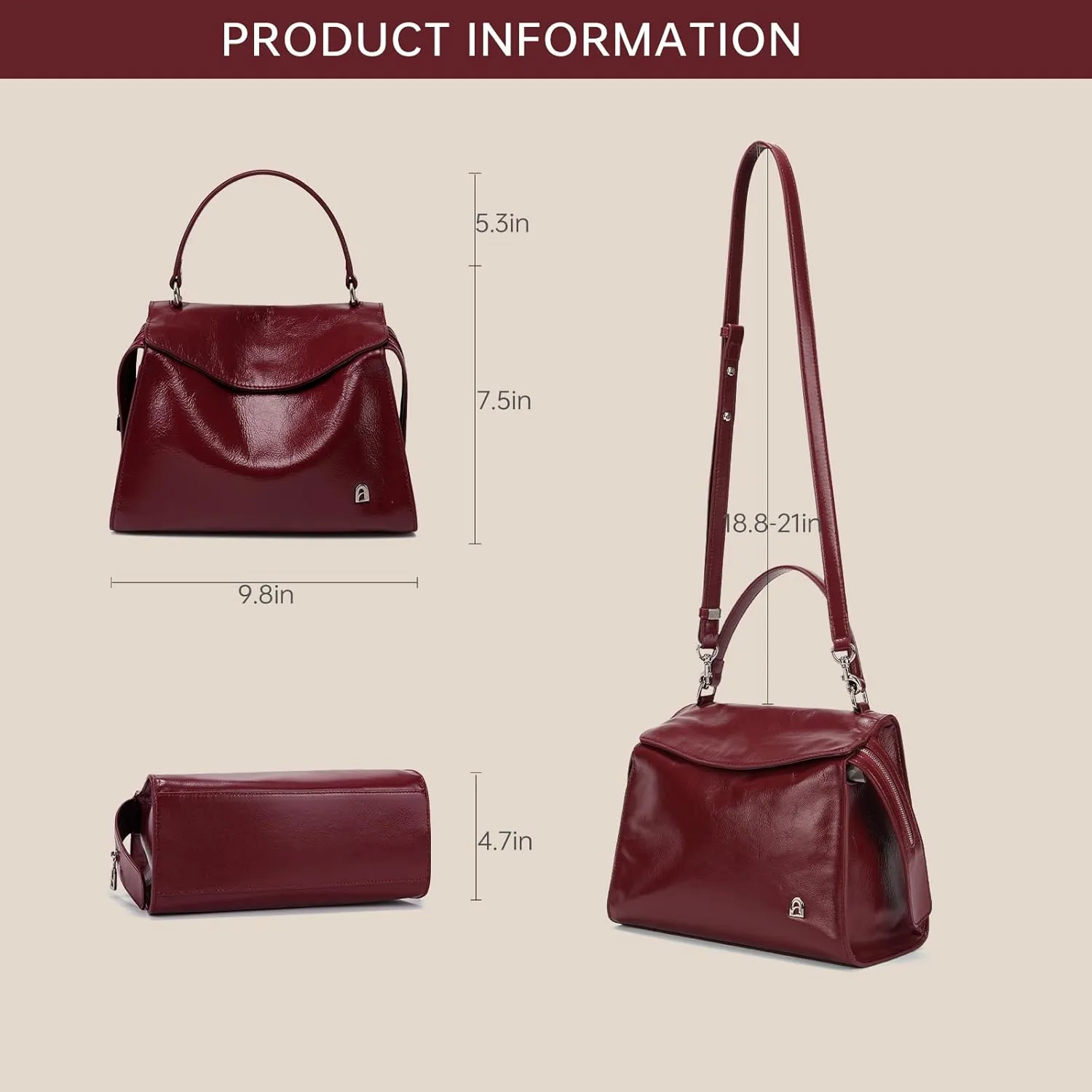 LA FESTIN Small Purse Leather Bags For Women: Shoulder Handbags Crossbody Bag