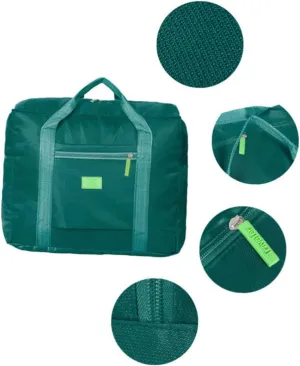 Large Duffle Bag for Travel Foldable Tote Bag Trolley Sleeve Lightweight and Ventilated (lake)