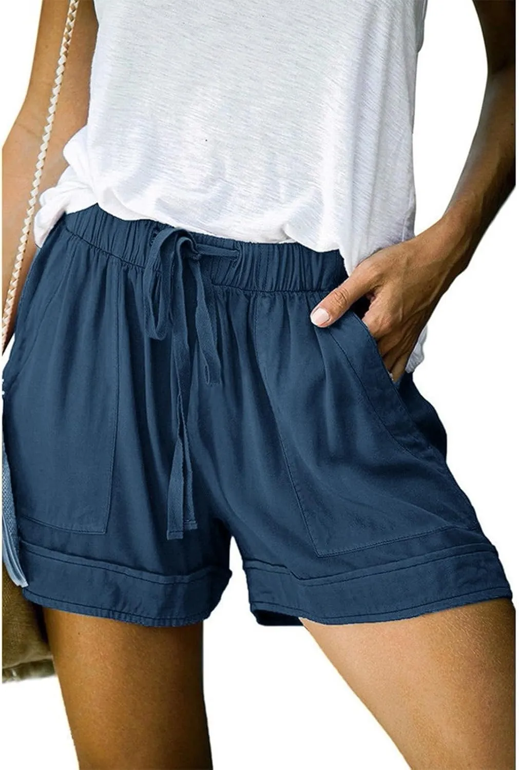 LCMTWX Swim Shorts Sports High-Waist Women's Casual Shorts Loose Pants Casual Fashion Pants Swim Shorts Gym Shorts Stretchy