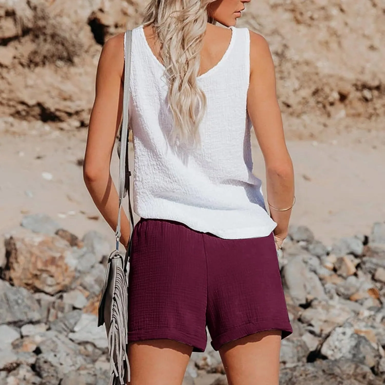 LCMTWX Womens Shorts Sports High-Waist Women's Casual Shorts Loose Pants Casual Fashion Pants Womens Shorts Denim Shorts