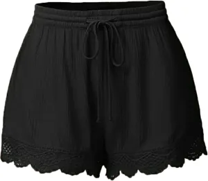 LCMTWX Workout Shorts Women Sweat Shorts Elastic Waist Running Workout Shorts with Pockets Women's Wide Workout Shorts