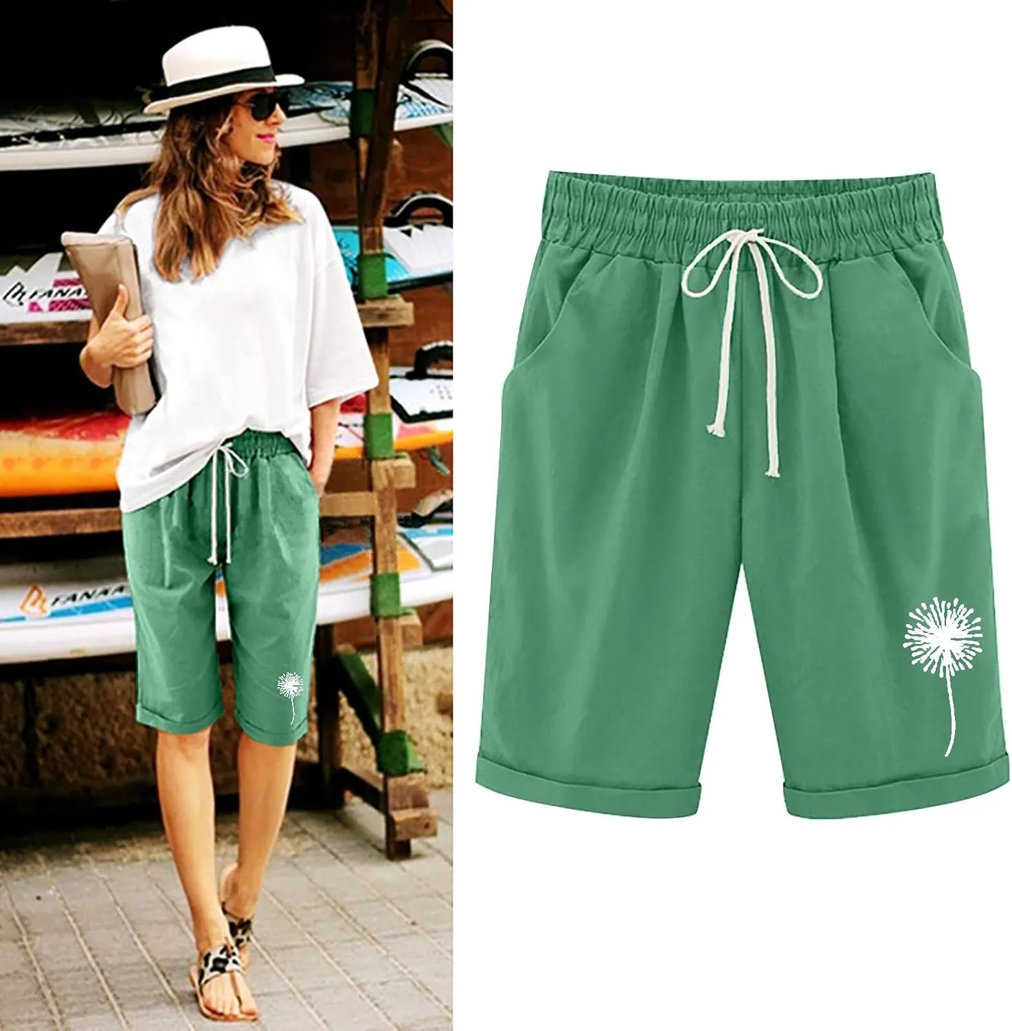 LCMTWX Yoga Shorts for Women High Waist Pants Straight Leg Sports Casual Loose Shorts Yoga Shorts for Women Swim Shorts