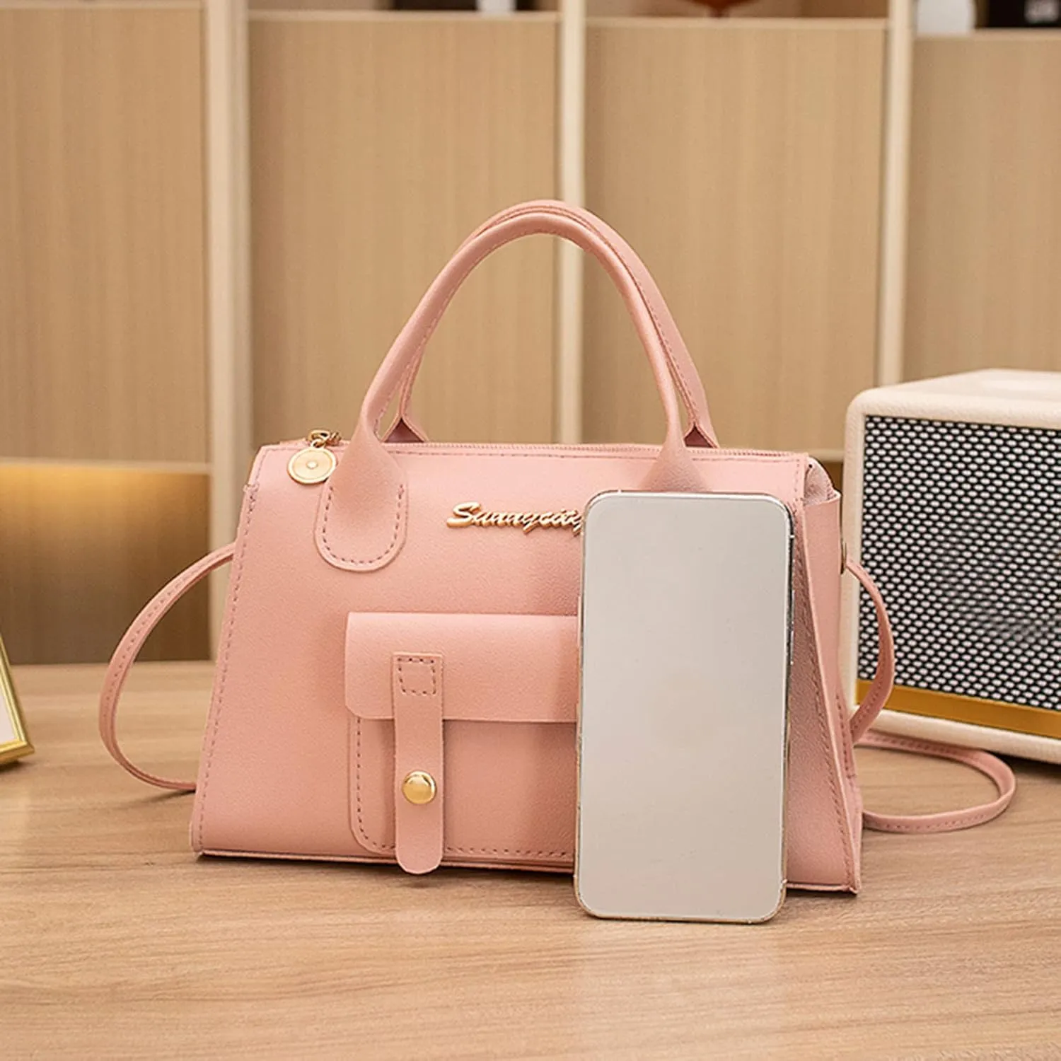 Leather Crossbody Bags for Women Women's Crescent Shoulder Bags with Adjustable Strap Lightweight Carry on Bag(One Size)