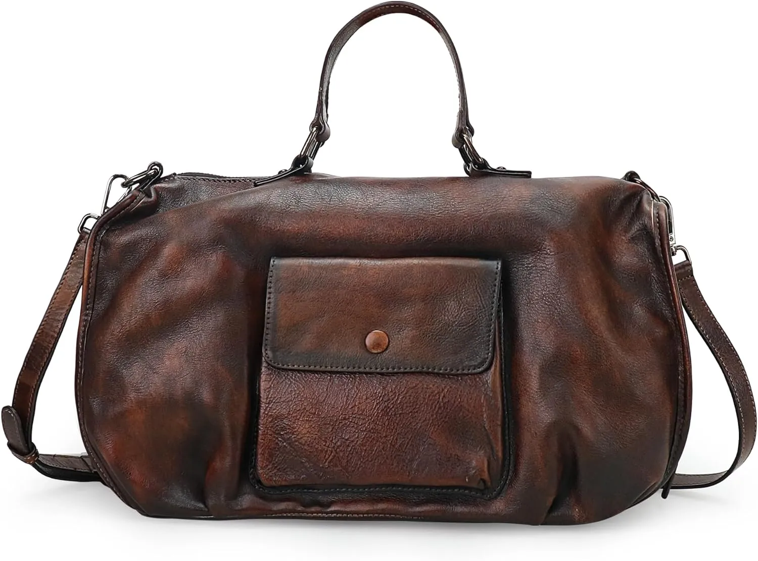 LETEULO Handbag for Women Leather Top Handle Tote Bag Purses Vintage Satchels Crossbody Bag