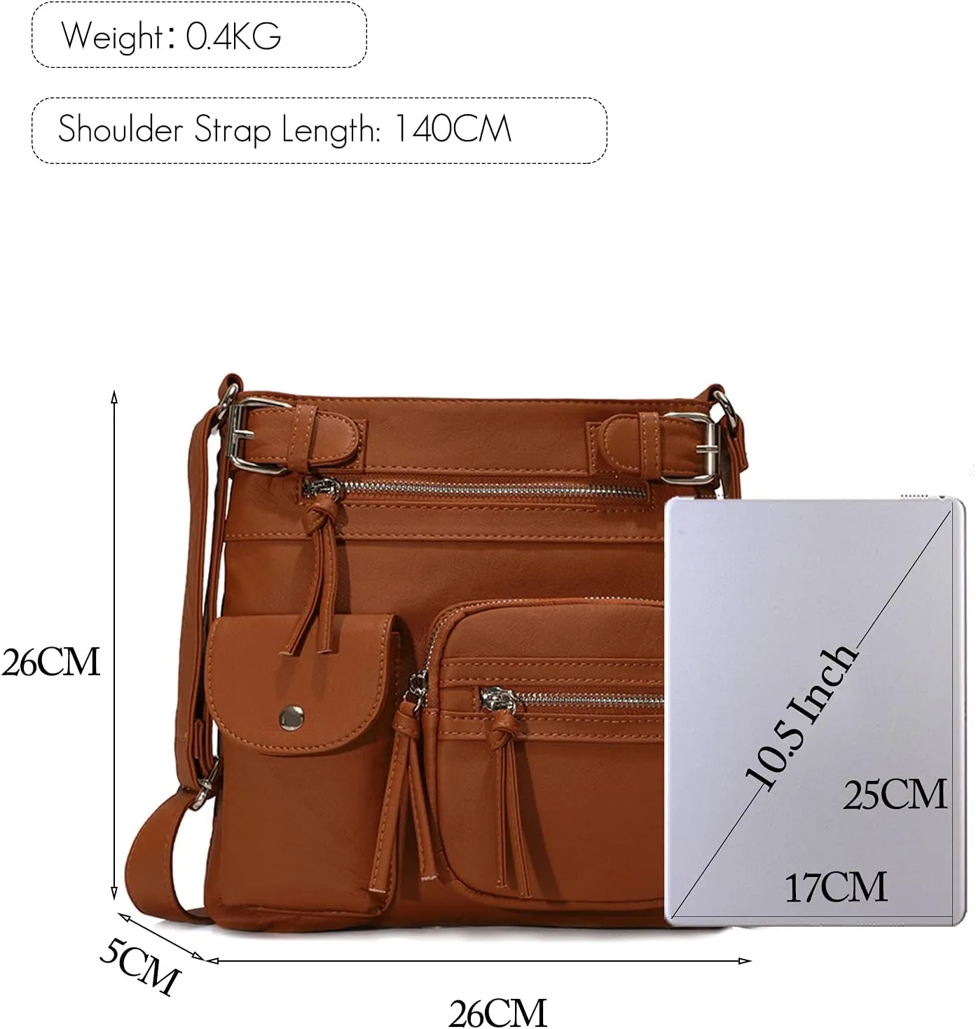 Lightweight Crossbody Shoulder Messenger Bags Women Purse