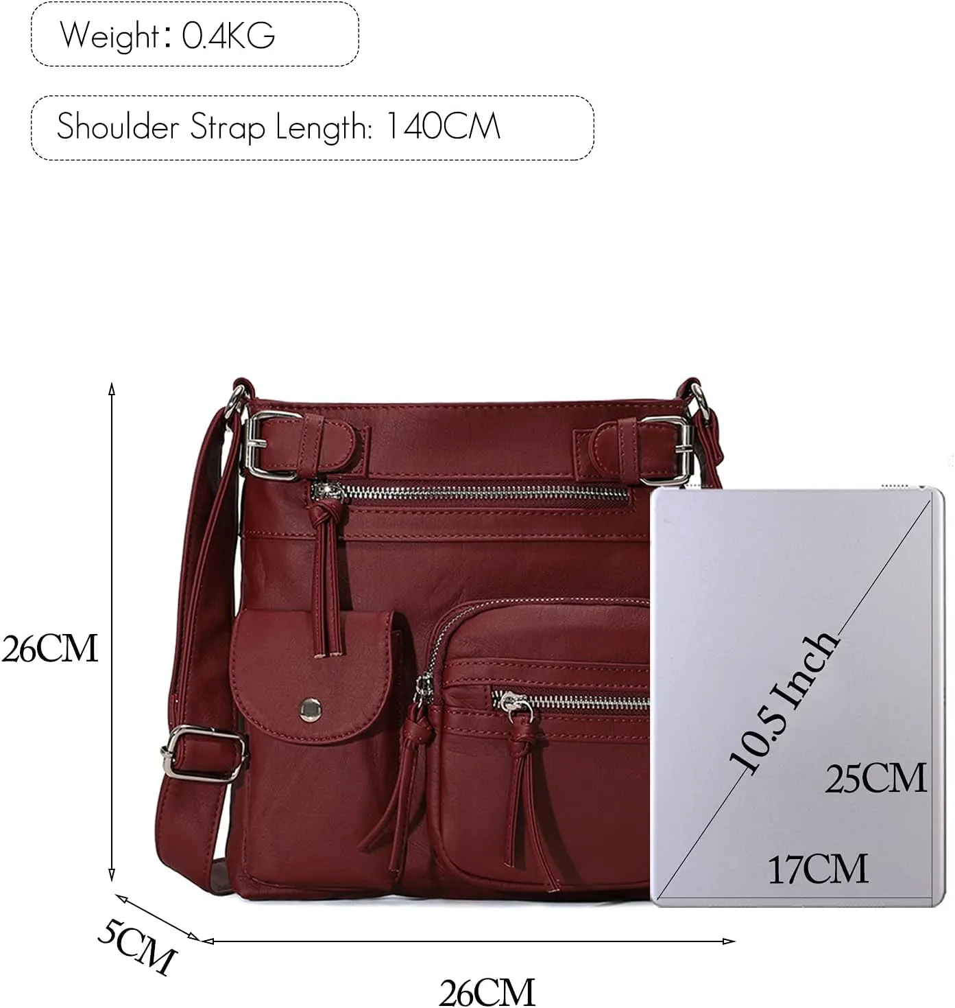 Lightweight Crossbody Shoulder Messenger Bags Women Purse