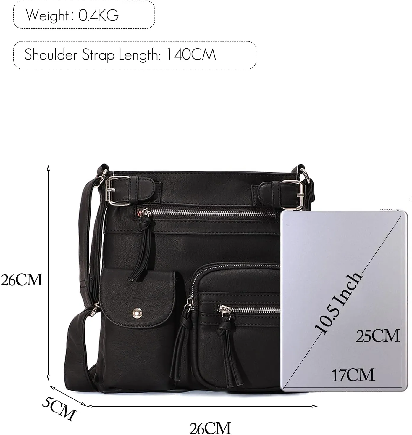 Lightweight Crossbody Shoulder Messenger Bags Women Purse