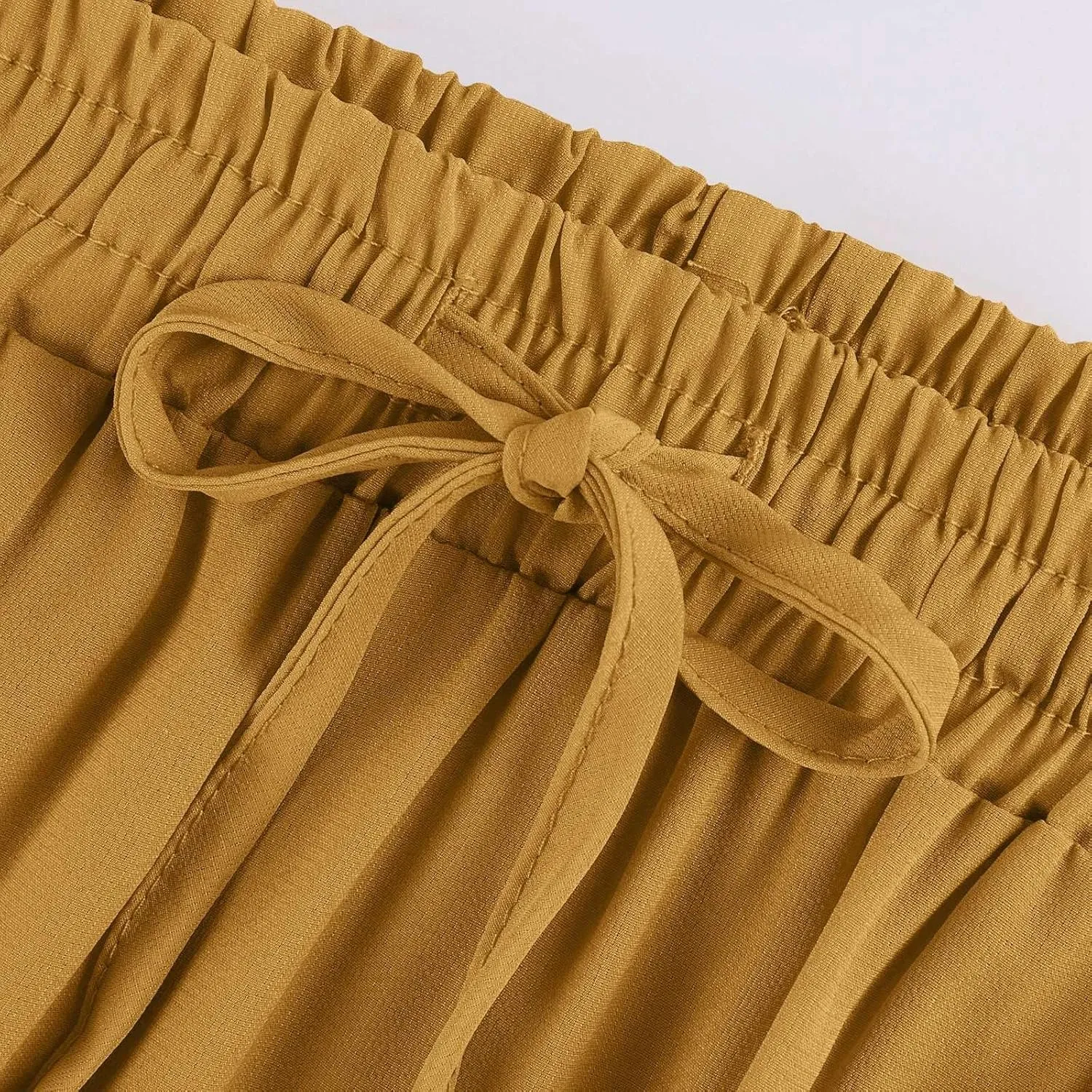 Long Skirts for Women Summer Flowy Boho Maxi Skirt Trendy Drawstring Elastic High Waist Tiered A Line Beach Skirts