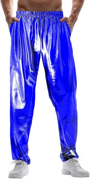 Mardi Gras Pants for Men Relaxed Fit Stretch Waist Reflective Pants Lightweight Comfy Casual Atheltic Joggers Streetwear