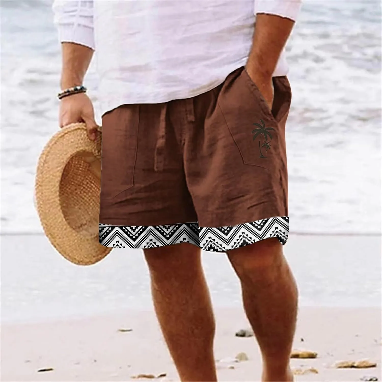 Men Beach Shorts Casual Fitness Pockets Bodybuilding Cotton Mens Shorts Men's pants Nylon Shorts Men Red Shorts Ten