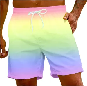 Men Shorts Colors Sweat Absorbent Breathable Beach Pants Leisure Shorts Men Swim Shorts Quick Dry Shorts para