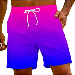 Men Shorts Colors Sweat Absorbent Breathable Beach Pants Leisure Shorts Men Swim Shorts Quick Dry Shorts para
