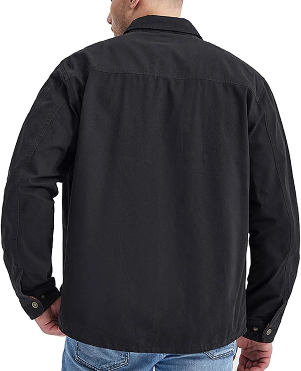 Mens 2023 Dress Shirts Long Sleeve Wrinkle-Resistant Casual Button Down Shirts Solid Formal Dress Shirts Business Top