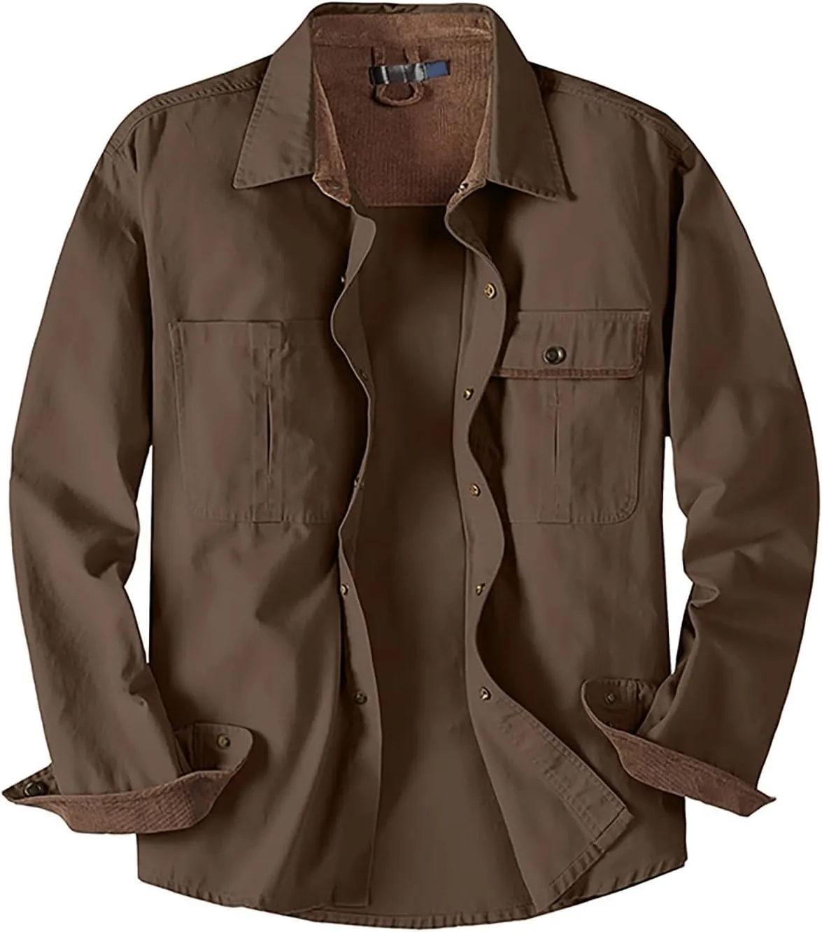 Mens 2023 Dress Shirts Long Sleeve Wrinkle-Resistant Casual Button Down Shirts Solid Formal Dress Shirts Business Top