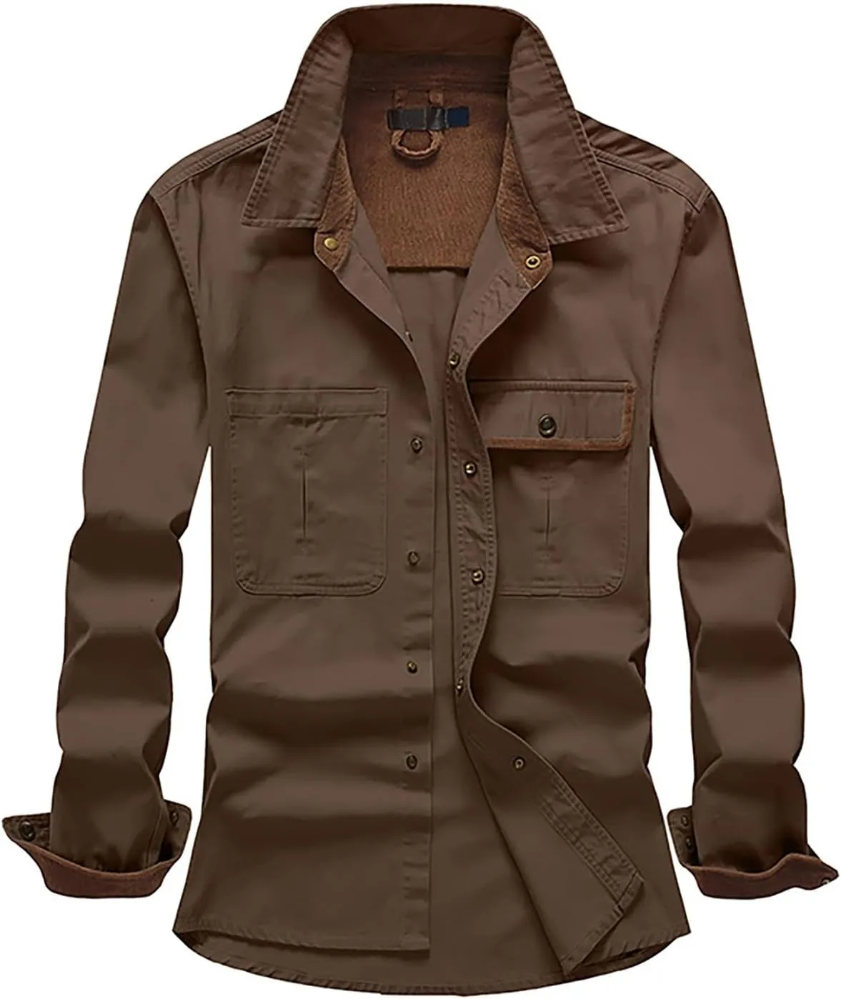 Mens 2023 Dress Shirts Long Sleeve Wrinkle-Resistant Casual Button Down Shirts Solid Formal Dress Shirts Business Top