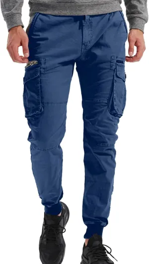 Mens Cargo Joggers Pants White Jeans Men Relaxed Fit Sweatpants Dress Pants Stacked Sweatpants Men Long Jogger