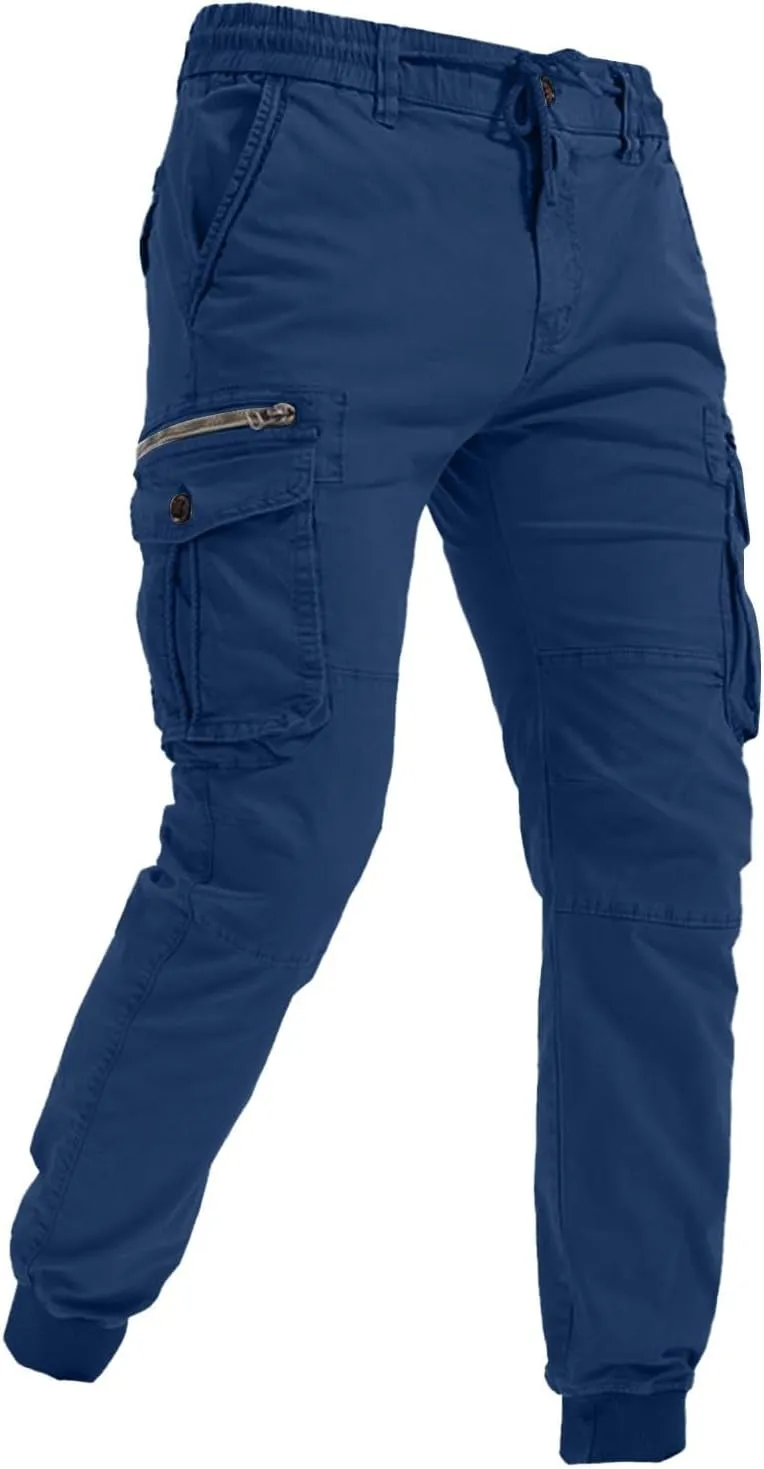Mens Cargo Joggers Pants White Jeans Men Relaxed Fit Sweatpants Dress Pants Stacked Sweatpants Men Long Jogger