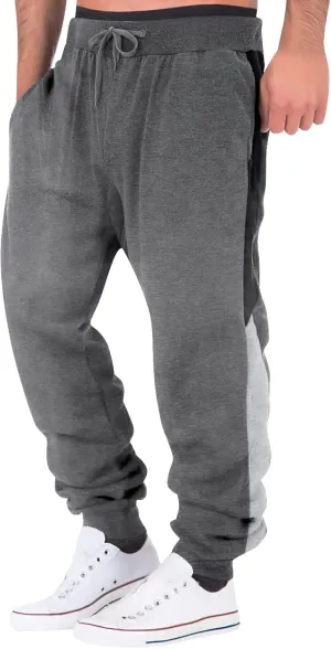 Men's Cargo Sweatpants Workout Trousers Elastic Waist Outdoor Pants Men's Premium Relaxed Fit Straight Leg Cargo Pant