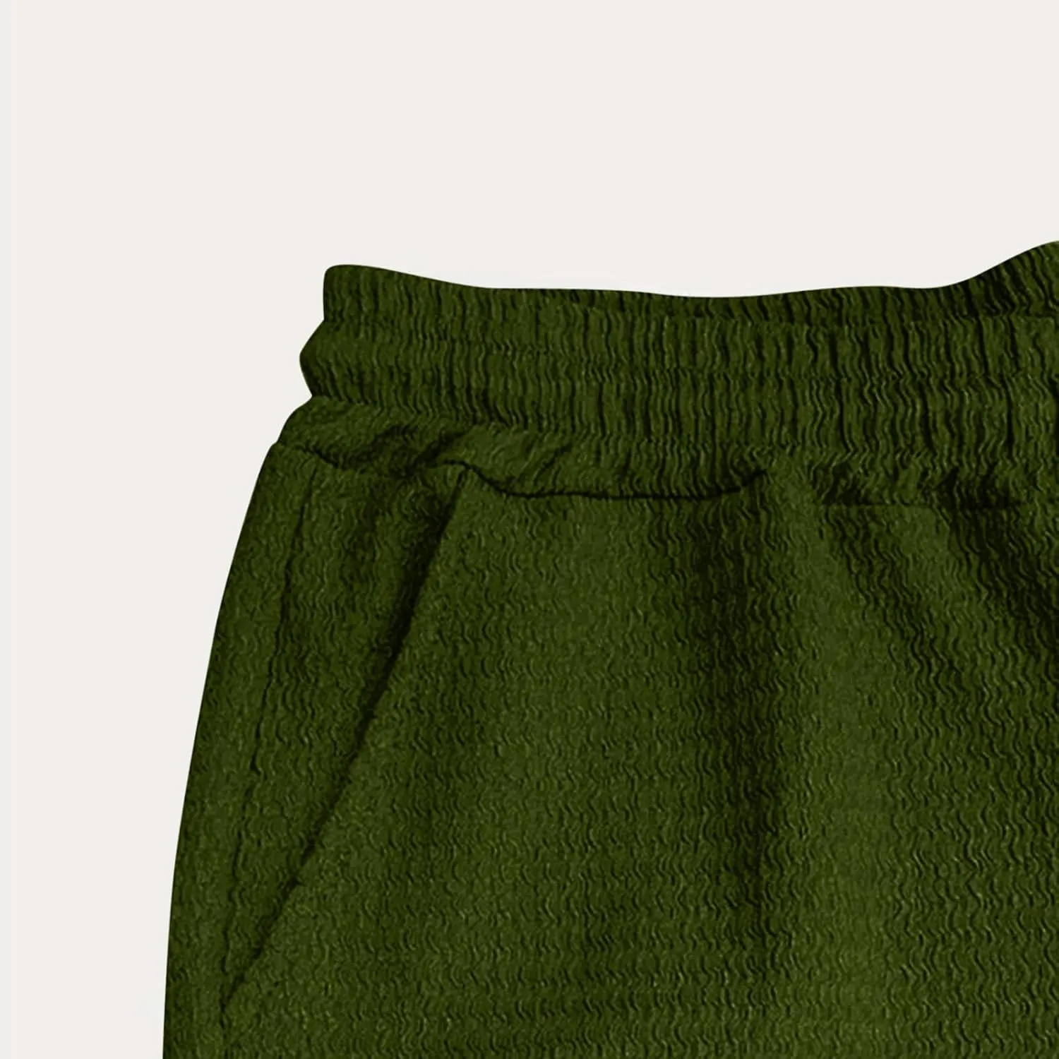 Mens Casual Pants Relaxed Fit Wide Leg Trousers High-Rise Summer Elastic Waist Drawstring Casual Flat Front Pants