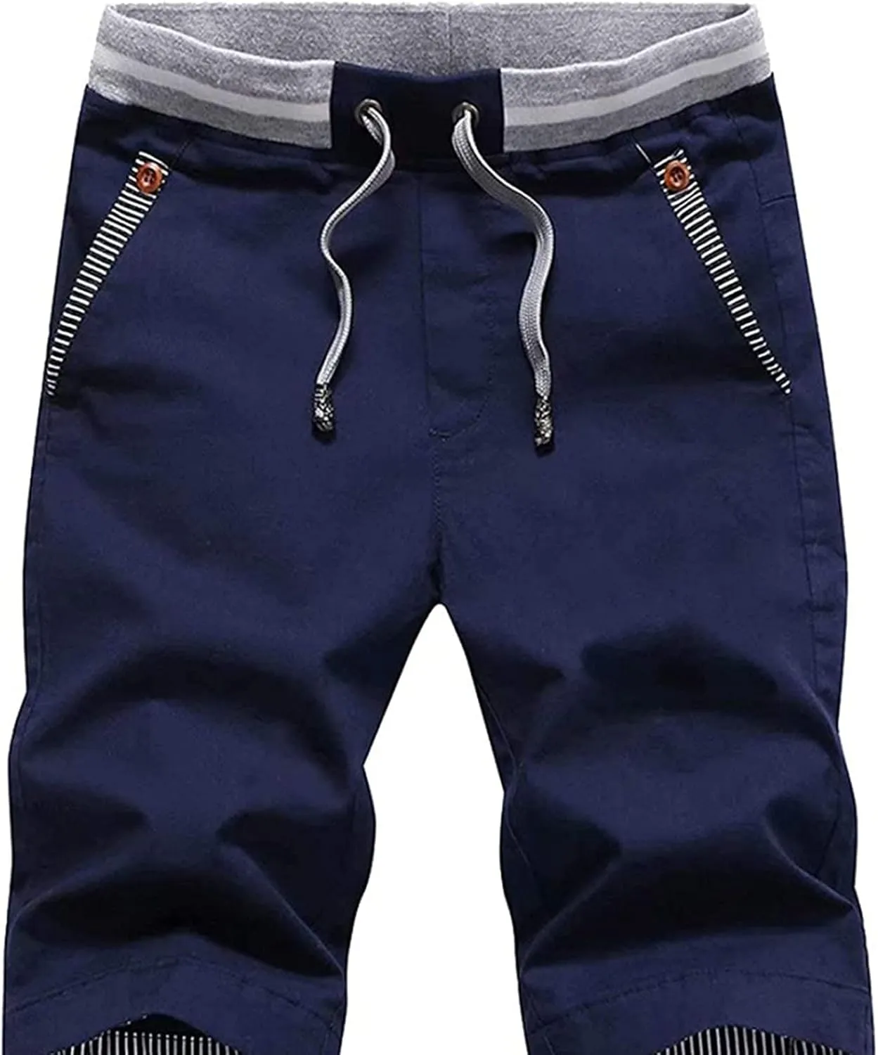 Mens Knit Shorts Slim Fit Casual Shorts Elastic Waist Lounge Shorts Lightweight Daily Shorts Soft Cotton Bottoms 2025