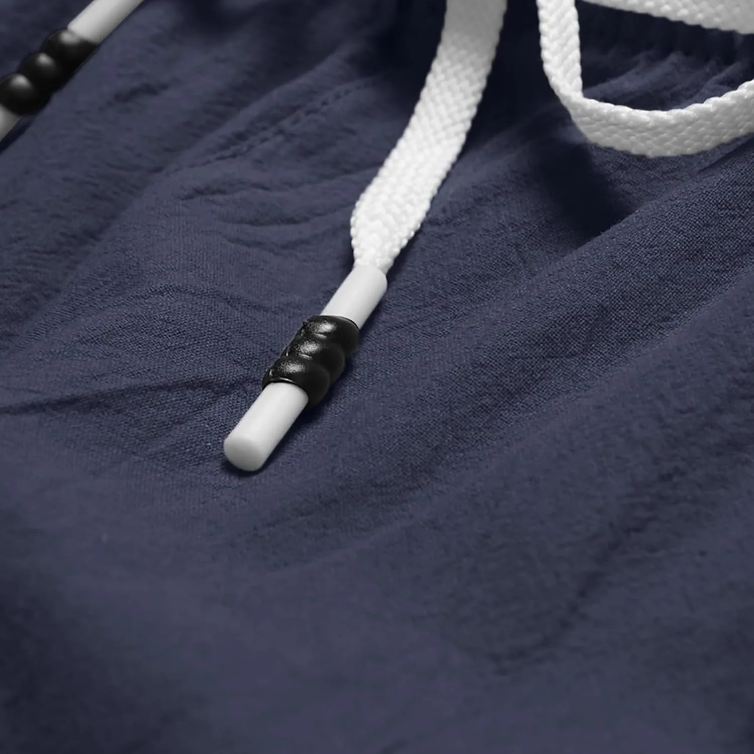 Men's Linen Shorts 2024 Summer Beach Shorts Sweat Shorts Casual Drawstring Lounge Athletic Shorts Comfy Elastic Running Short