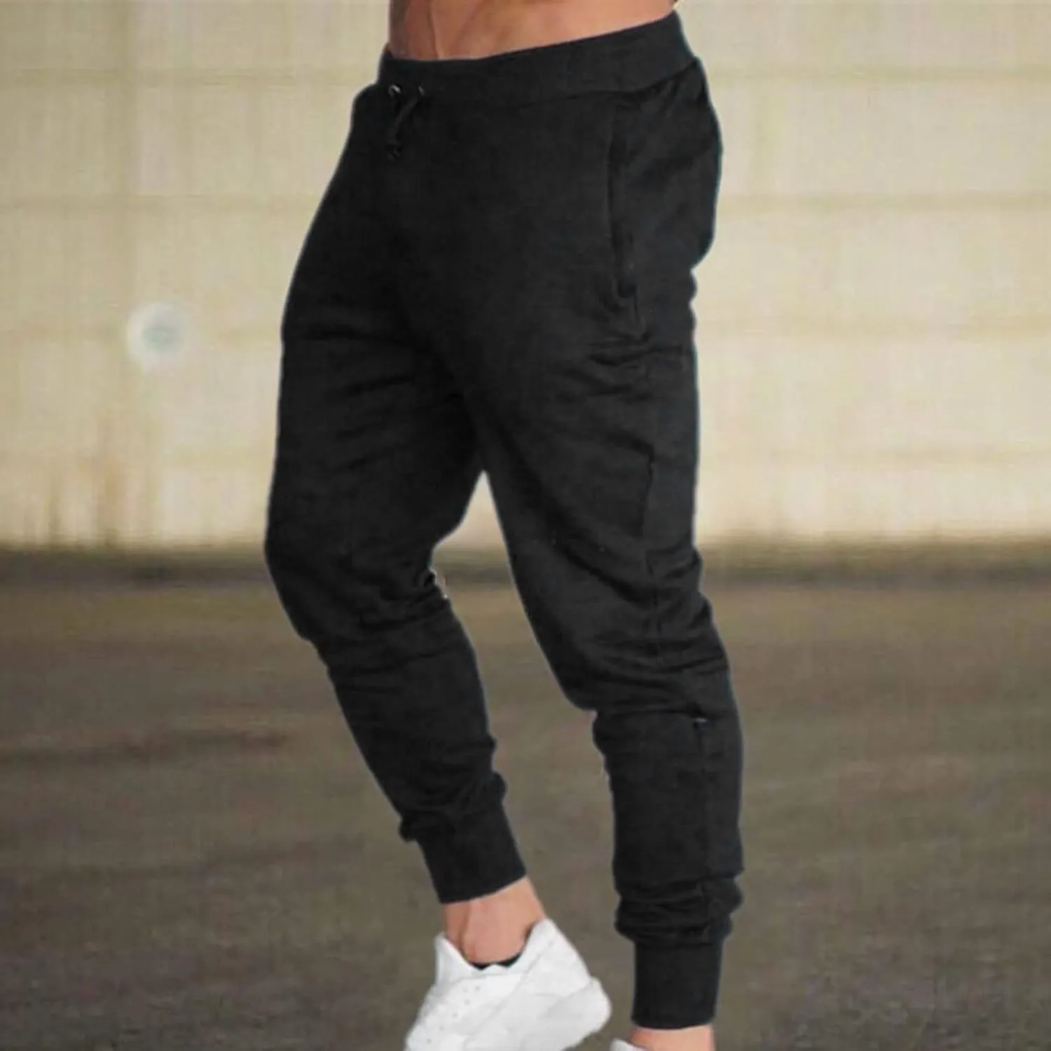 Men's Relaxed Fit Sweatpants Mens Fashion Joggers Sports Pants Casual Cotton Cargo Pants Gym Sweatpants Work Pants