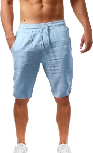 Mens Summer Shorts Pockets Drawstring Color Men Shorts Sports Waist Mid Men's Casual Shorts Running Shorts Cargo