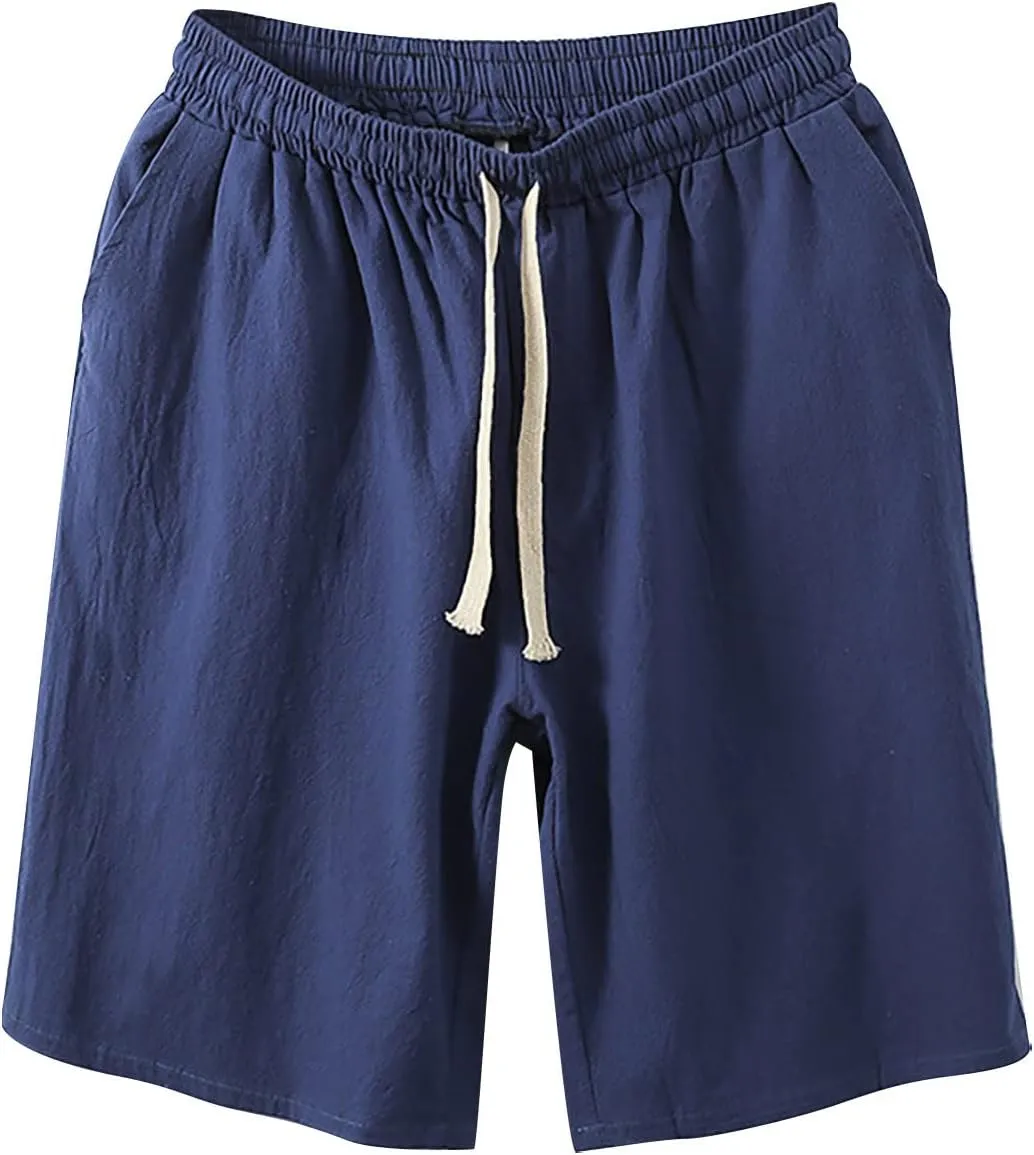 Mens Summer Shorts Retro Scottish Plaid Contrast Waistband Pleated Skirt Cargo Shorts Gym Shorts Mens Running Shorts