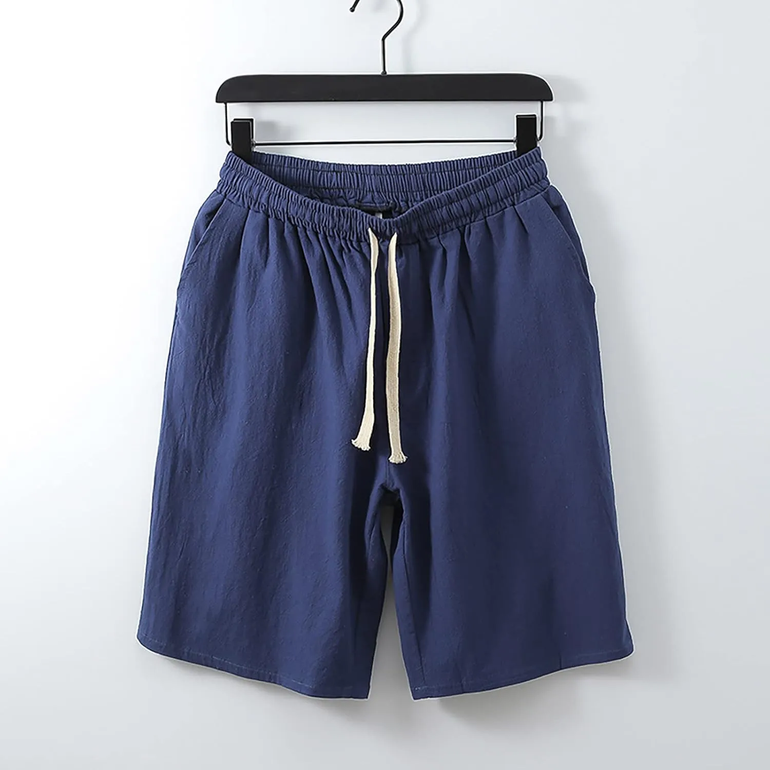 Mens Summer Shorts Retro Scottish Plaid Contrast Waistband Pleated Skirt Cargo Shorts Gym Shorts Mens Running Shorts