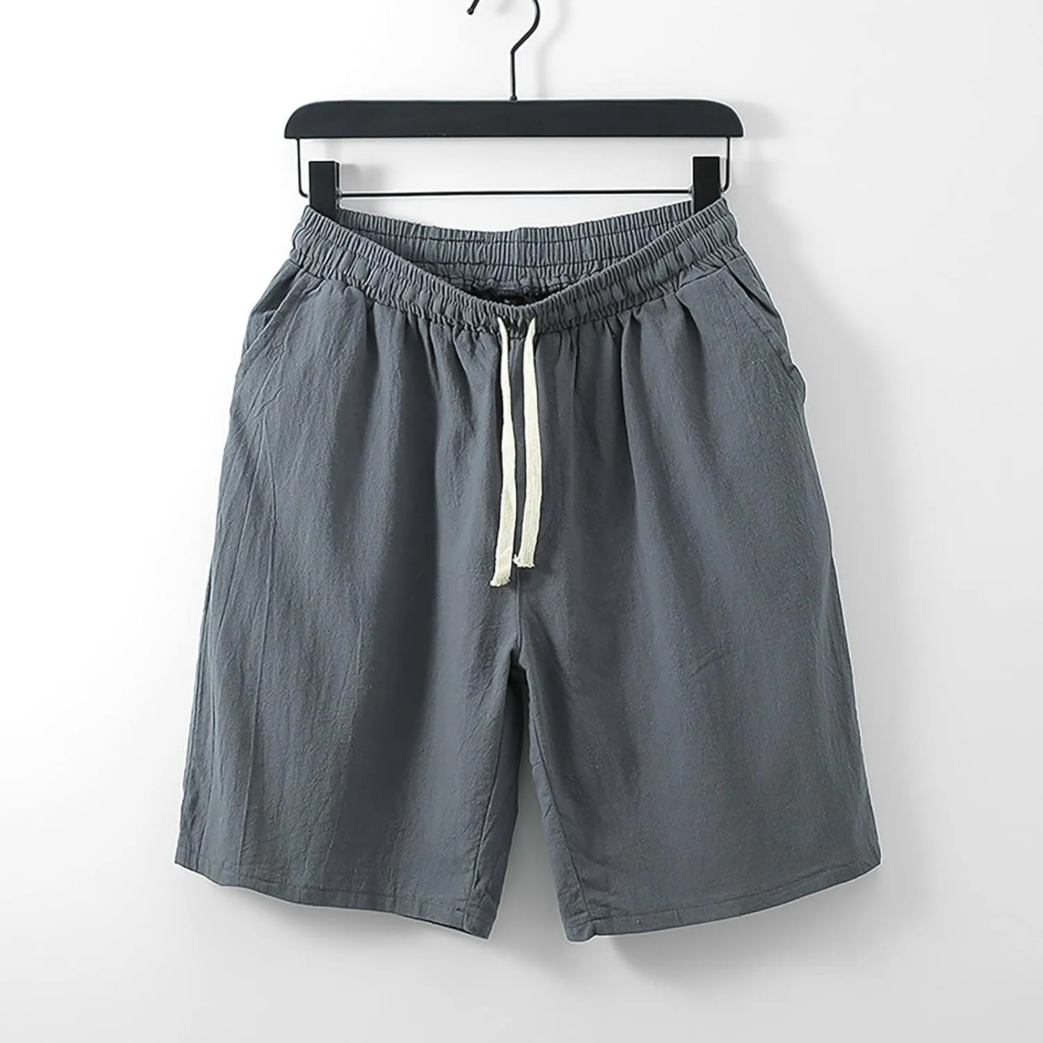 Mens Summer Shorts Retro Scottish Plaid Contrast Waistband Pleated Skirt Cargo Shorts Gym Shorts Mens Running Shorts