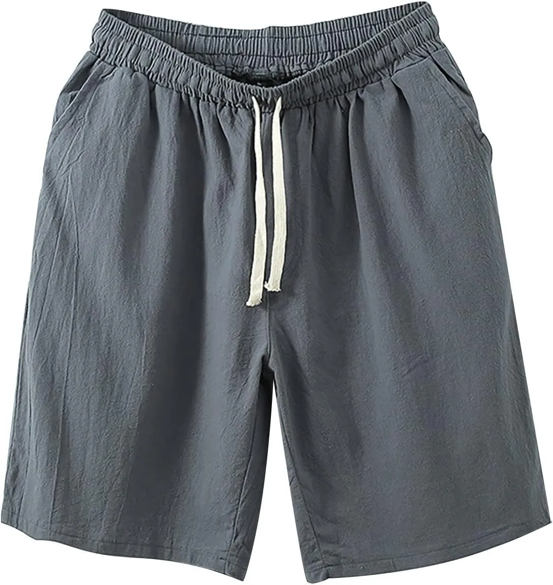 Mens Summer Shorts Retro Scottish Plaid Contrast Waistband Pleated Skirt Cargo Shorts Gym Shorts Mens Running Shorts