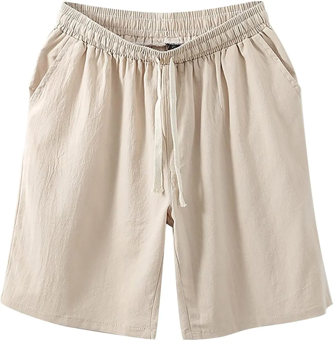 Mens Summer Shorts Retro Scottish Plaid Contrast Waistband Pleated Skirt Cargo Shorts Gym Shorts Mens Running Shorts