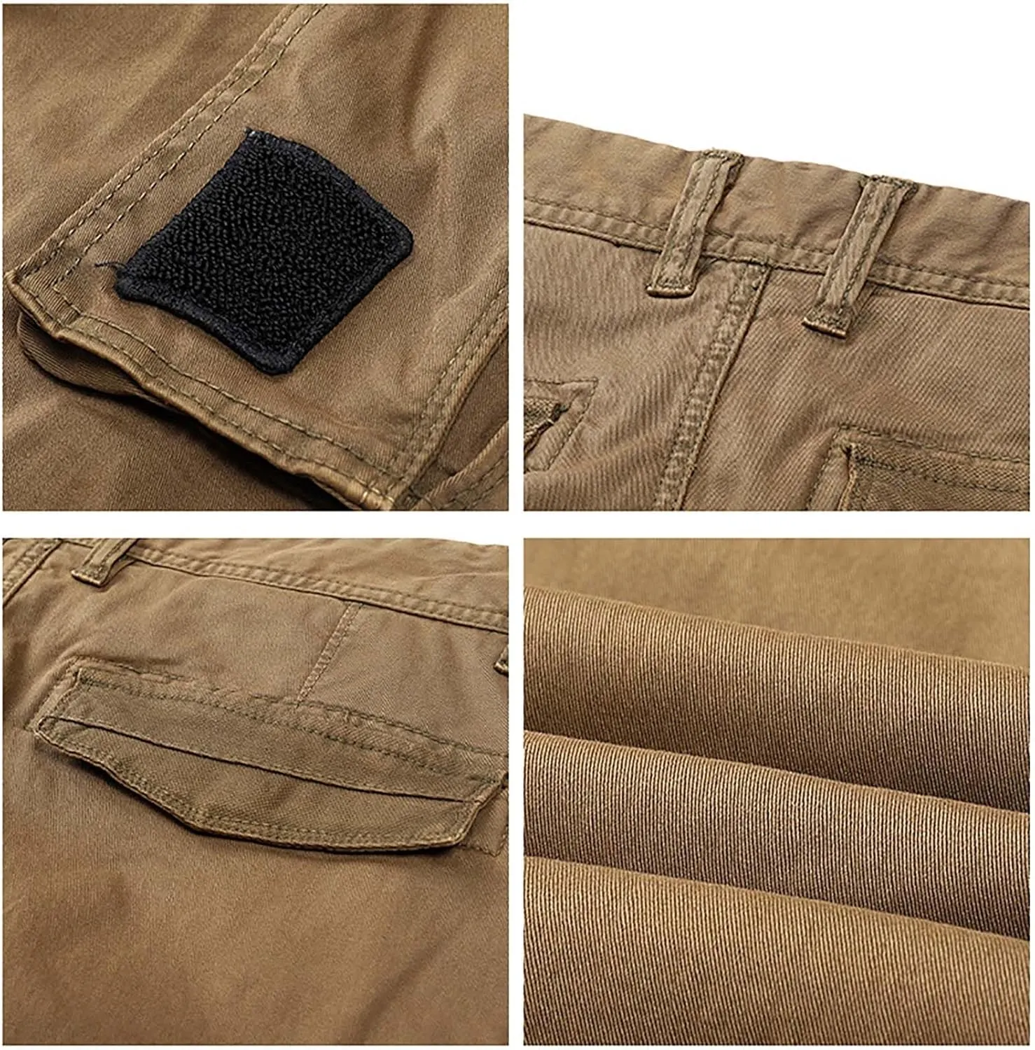 Mens Sweatpants Joggers Elastic Cuff Waterproof Baggy Sweat Pants Classic Work Pants Relaxed Fit Straight Leg Tousers